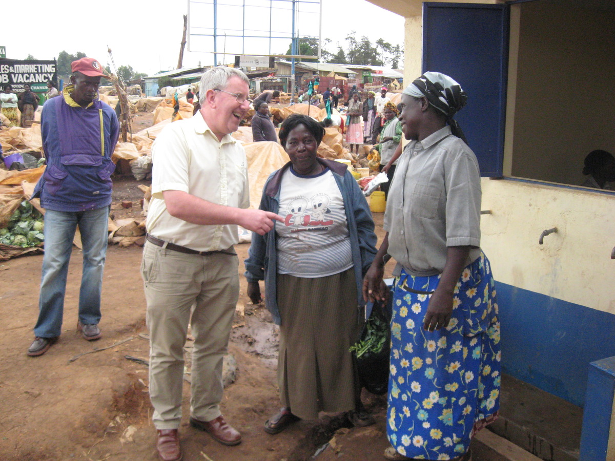 Geraint with some locals